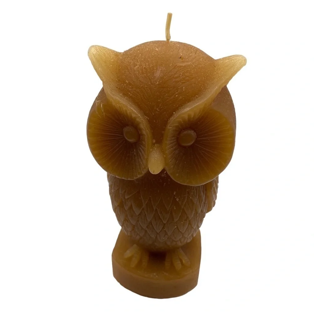 Vintage Owl Candle
